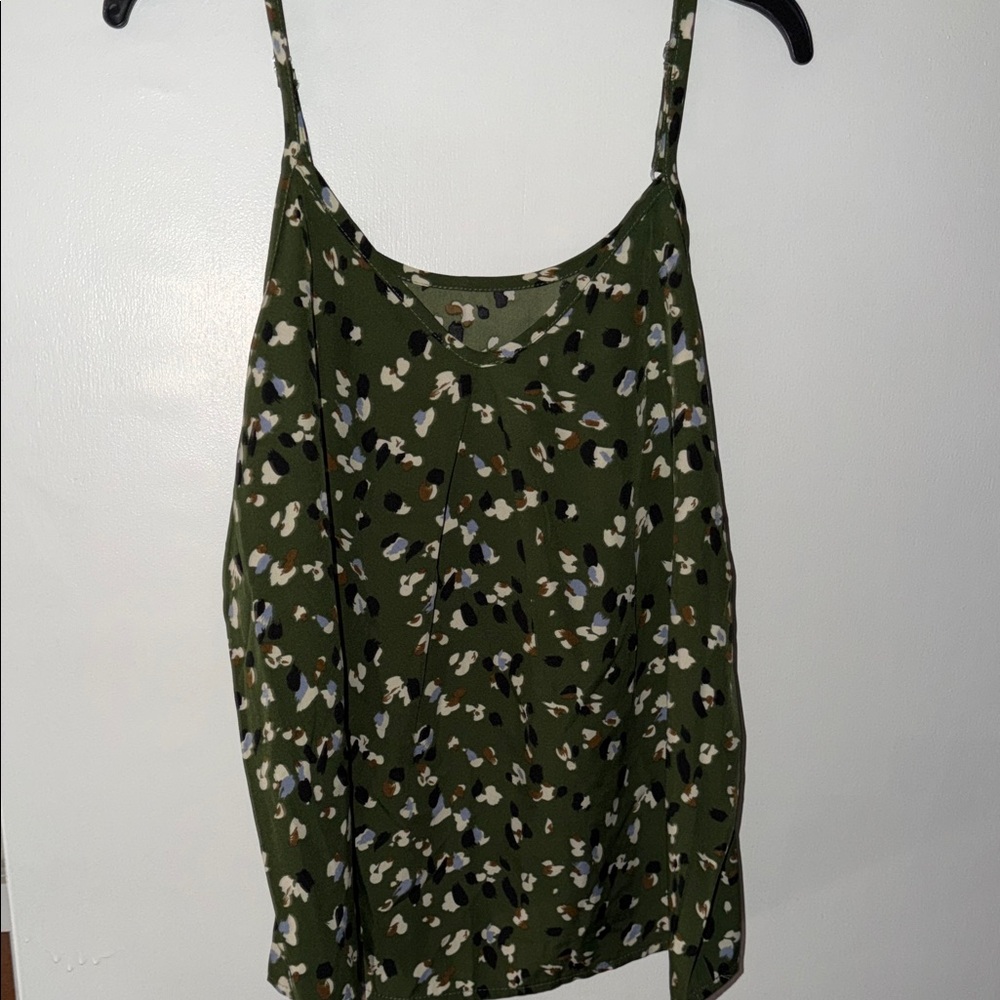Stylish Green Cheetah-like Pattern Women's Top